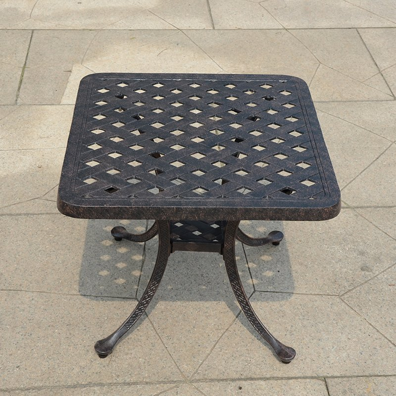Cast Aluminum Patio Furniture Outdoor Garden Furniture Rosie Coffee Table Side Table