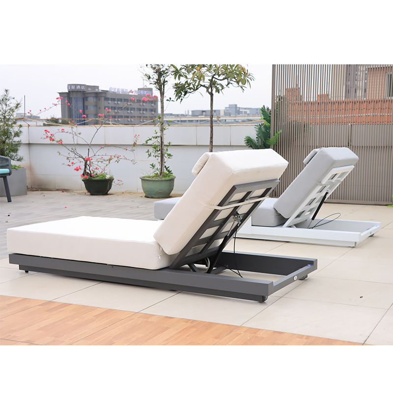 High End Outdoor Chaise Lounge Bench Garden Lounge Chair China Factory Modern Patio Leisure Chair Sunbed Sun Lounger