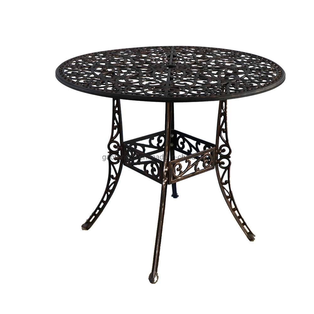 Outdoor Rustproof Dining Table Garden Chair Cast Iron Patio Bistro Table Set
