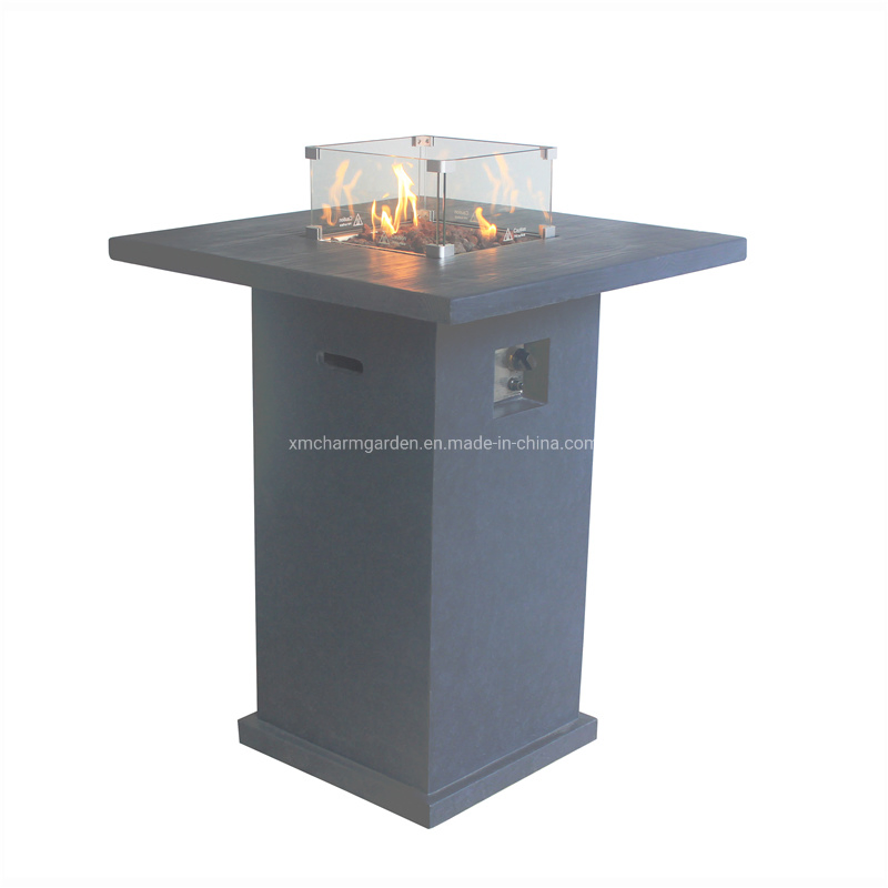 Outdoor Waterproof Modern Table Furniture Nightclub Restaurant Bar Dining Fire Pit Table