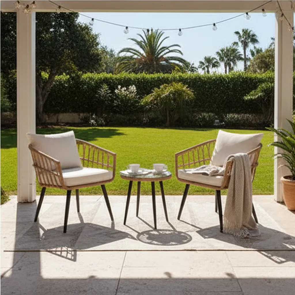 Stylish Modern Bistro Table and Chair Set for Outdoor Dining