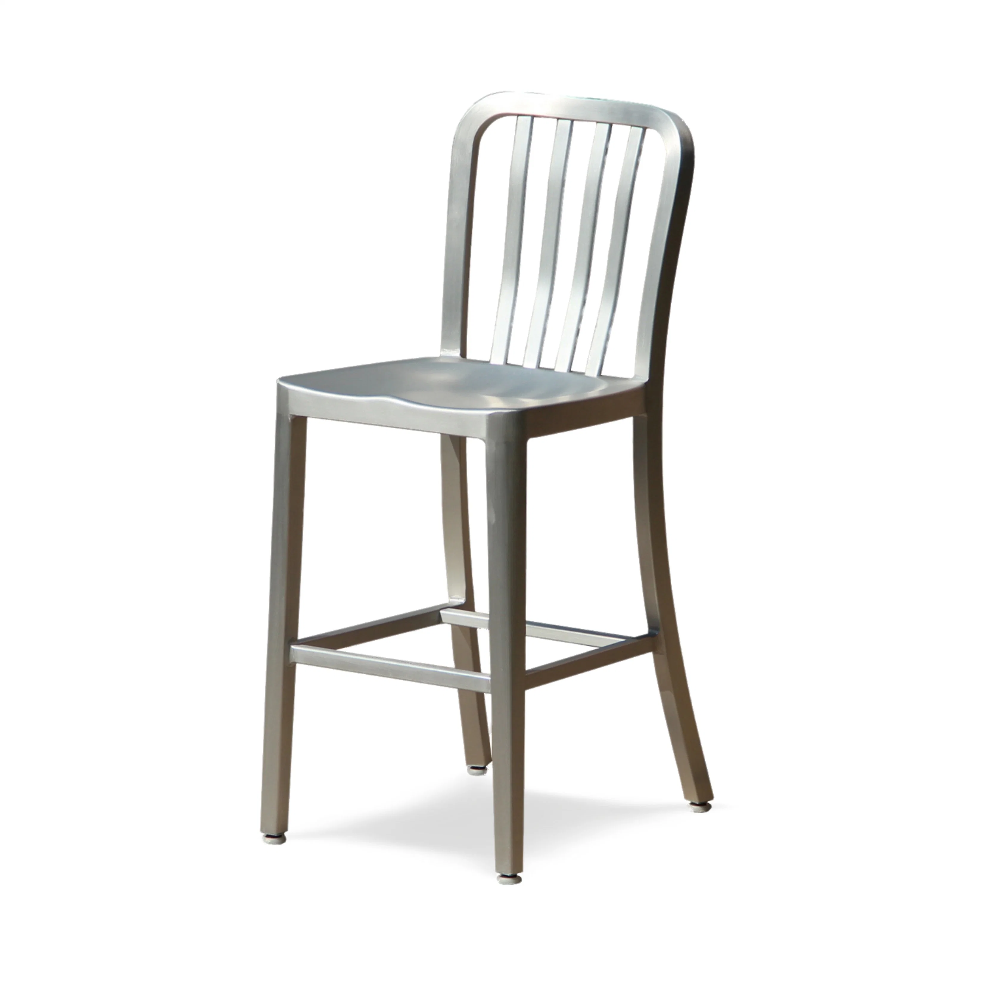 Modern Leisure Simple Outdoor Stool for Hotel Restaurant and Coffee Shop Bar Aluminum Stool