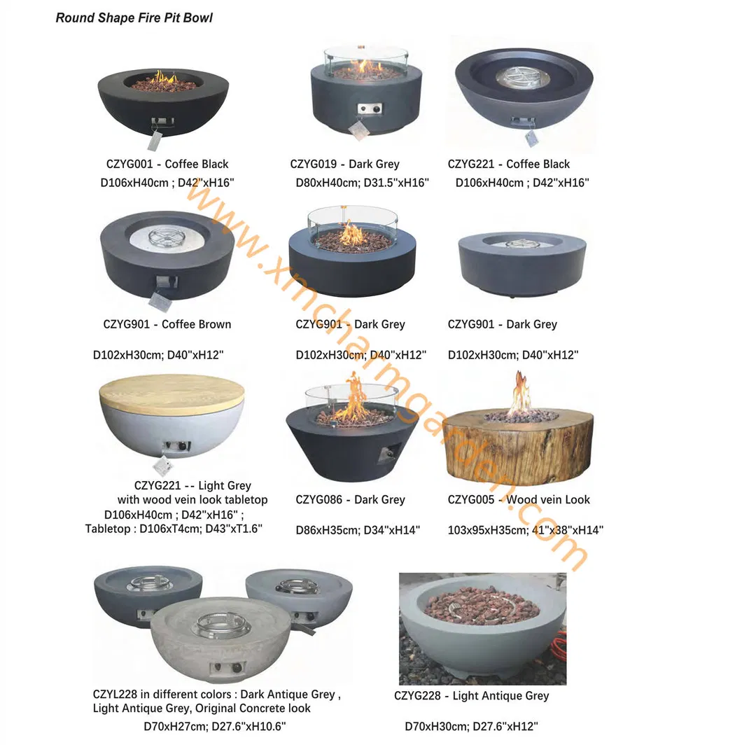 Related concrete fire pits
