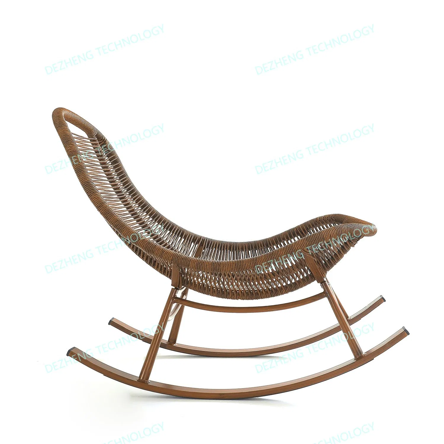 Factory Direct Outdoor Garden Aluminum Rattan Weaven Leisure Patio Chaise Lounge