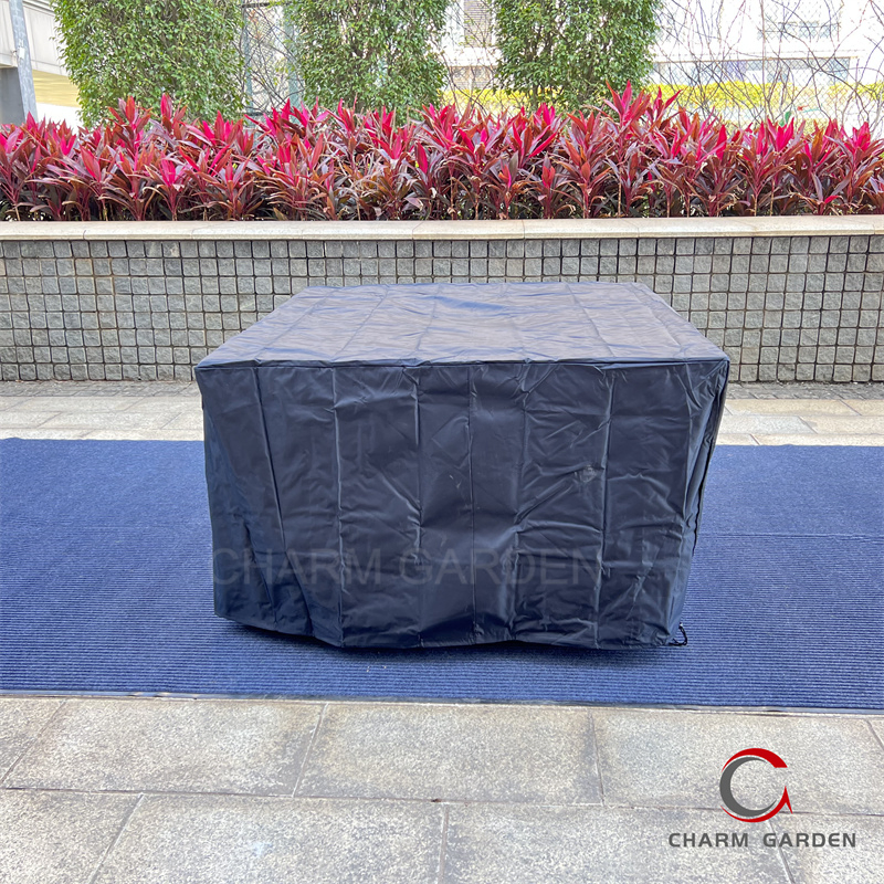 Czyg122 Fire Pit Dining Table-Light Grey