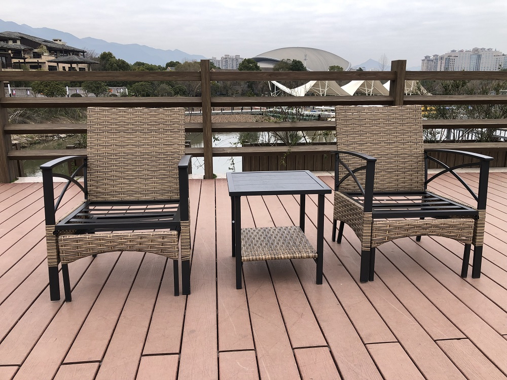 Outdoor Patio Kd 5PCS Rattan Bistro Sofa Set