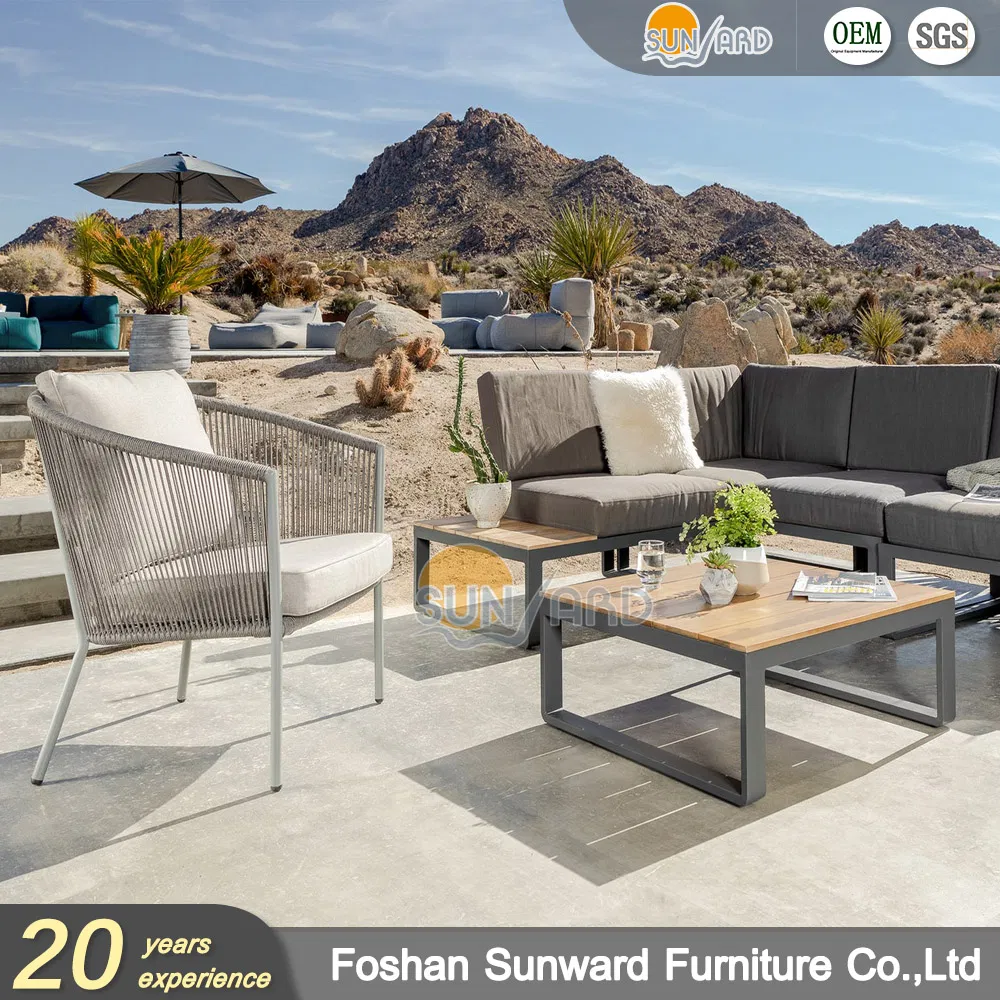 Garden Furnitures Outdoor Lounge Set Sectional Rattan Corner Sofa