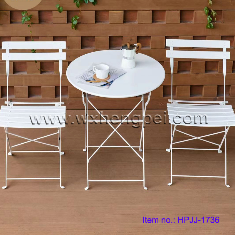 Indoor/Outdoor 3-Piece Foldable Bistro Set