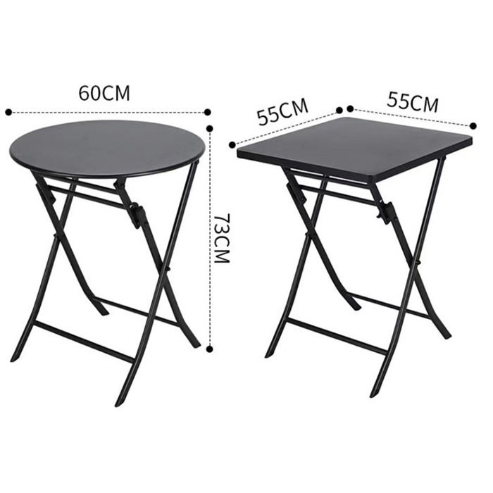 Compact Folding Bistro Chair and Table Set for Outdoor Dining and Relaxation