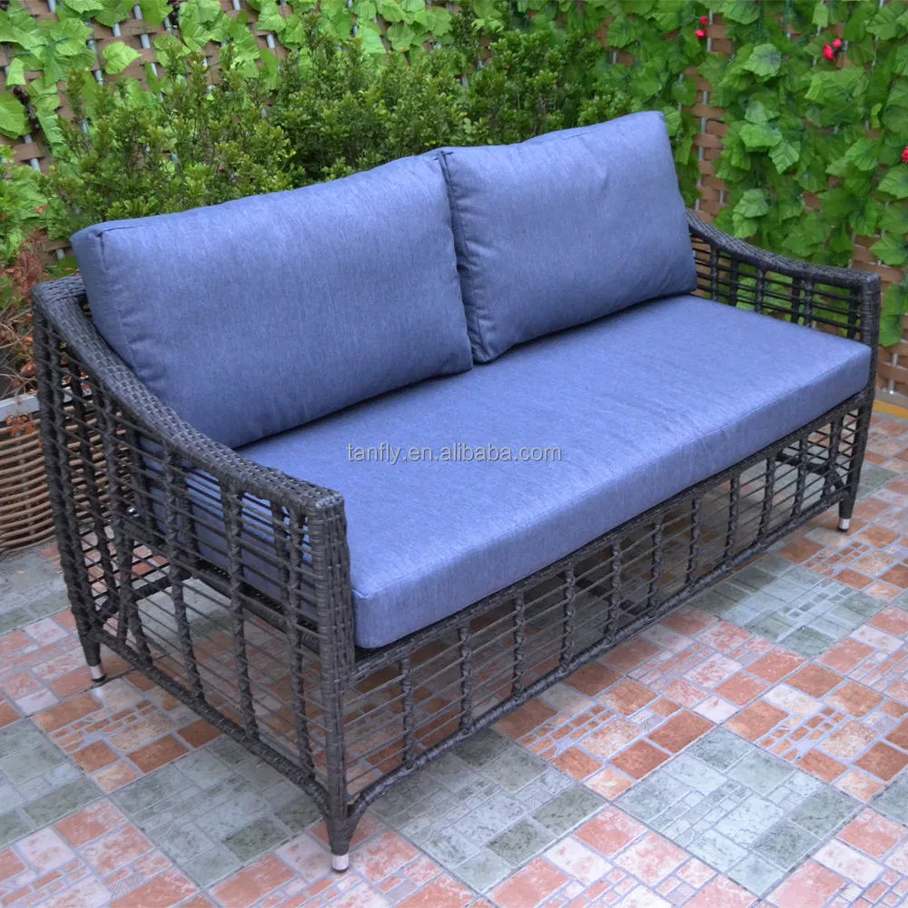 Leisure Garden Wicker Rattan Furniture Bistro Sofa Sets Patio Chair &amp; Sofa Table Outdoor