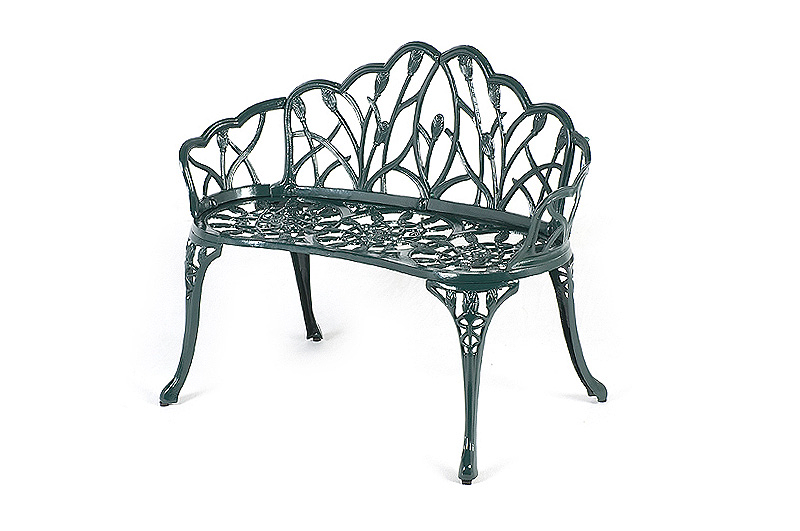 Rustproof Outdoor Garden Bench Cast Aluminum Park Bench