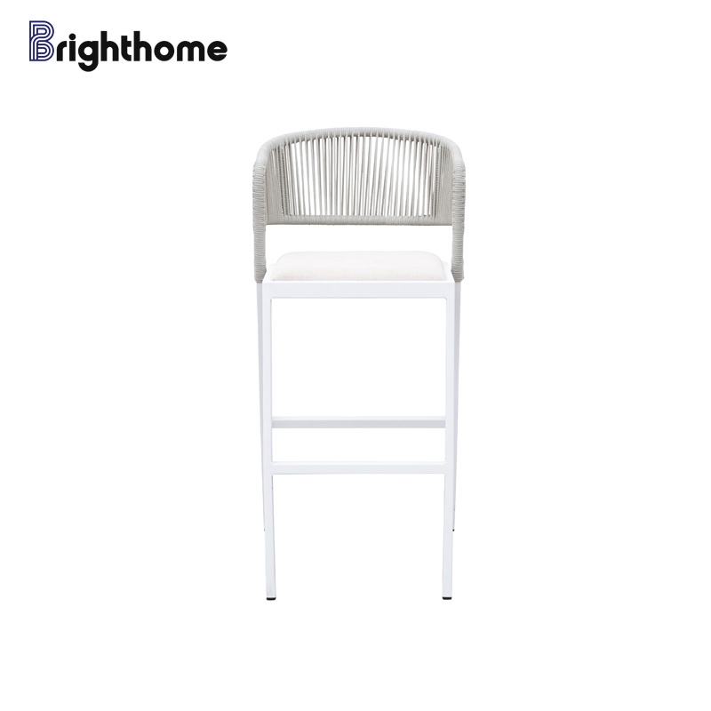 Custom Aluminum Patio Courtyard Garden Outdoor Bar Chair Stools