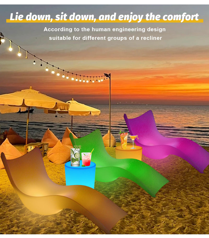 Outdoor Furniture Chaise Waterproof Swimming Pool Bed Sun Loungers