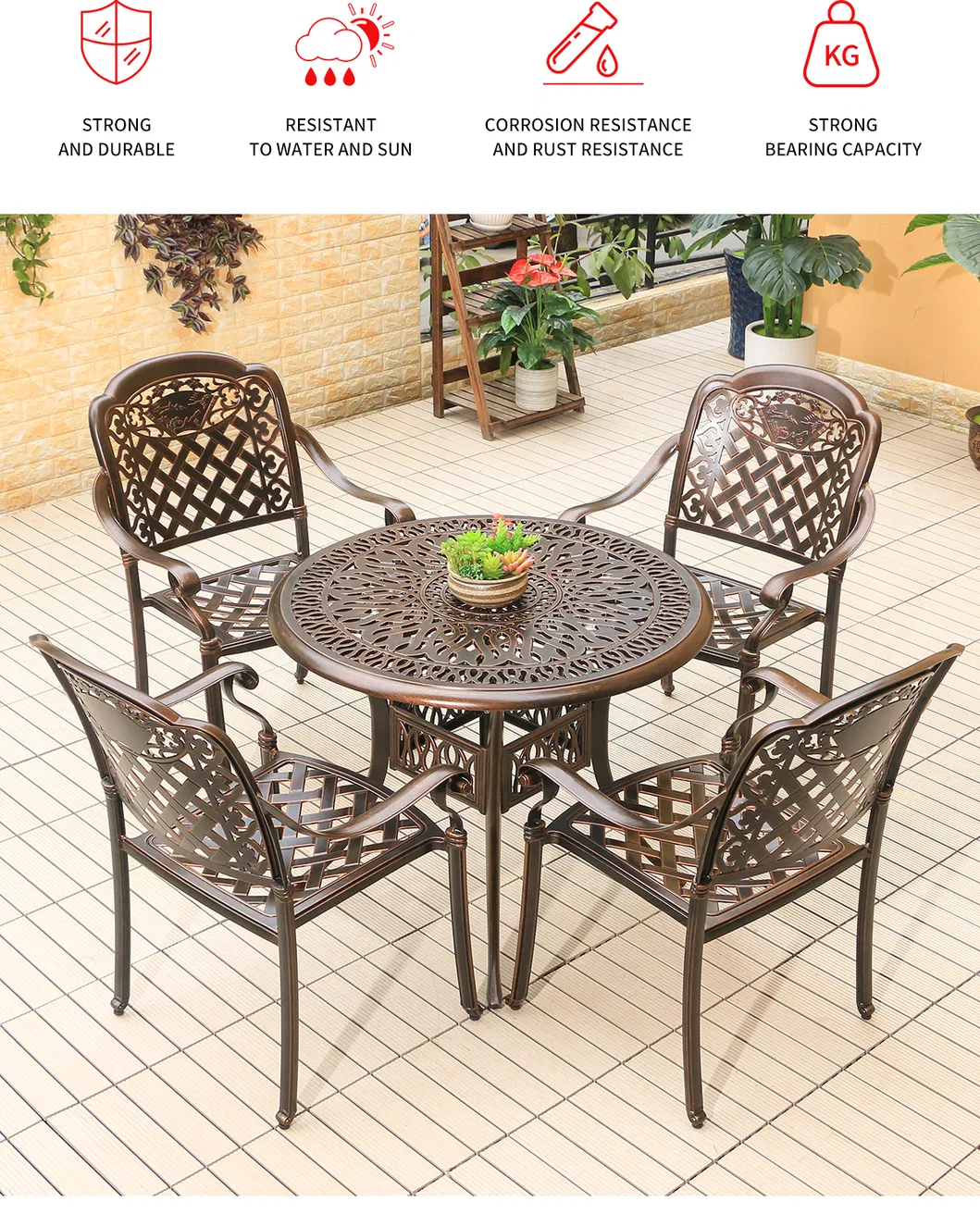 Outdoor Chair and Table Details