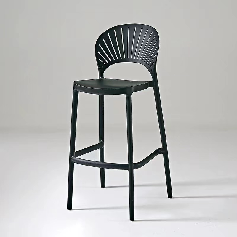 Modern Furniture Restaurant Coffee Shop Plastic Stacking Chairs Outdoor Stackable Bar Stool
