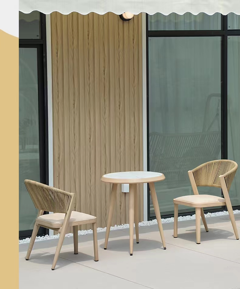 Garden Bistro Rattan Furniture Outdoor Entertaining Patio Dining Table and Chairs Set