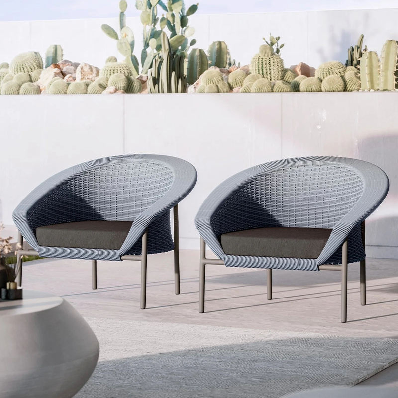 Rattan Sofa Outdoor Furniture Hotel Patio Sofa Set PE Rattan Wicker Weaving Home Garden Sofa Set