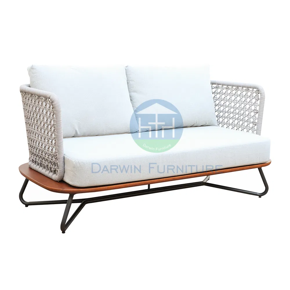 Foshan Modern Aluminum Outdoor Garden Couch Corner Outdoor Sectional Sofa