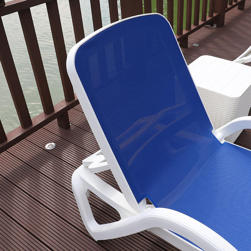 Fashion Plastic Villa Hotel Pool Beach Chaise Lounge for Outdoor Patio Courtyard