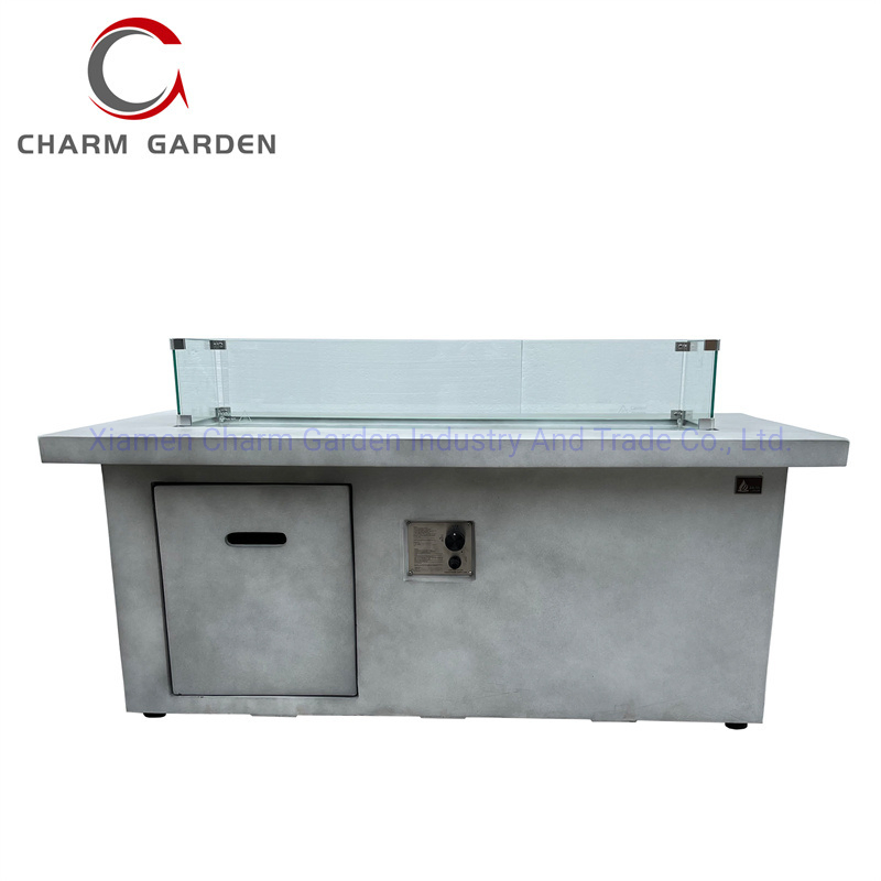 Hot Slaes Backyard Furniture Fire Pit with Interior Hidden Propane Tank Dining Table