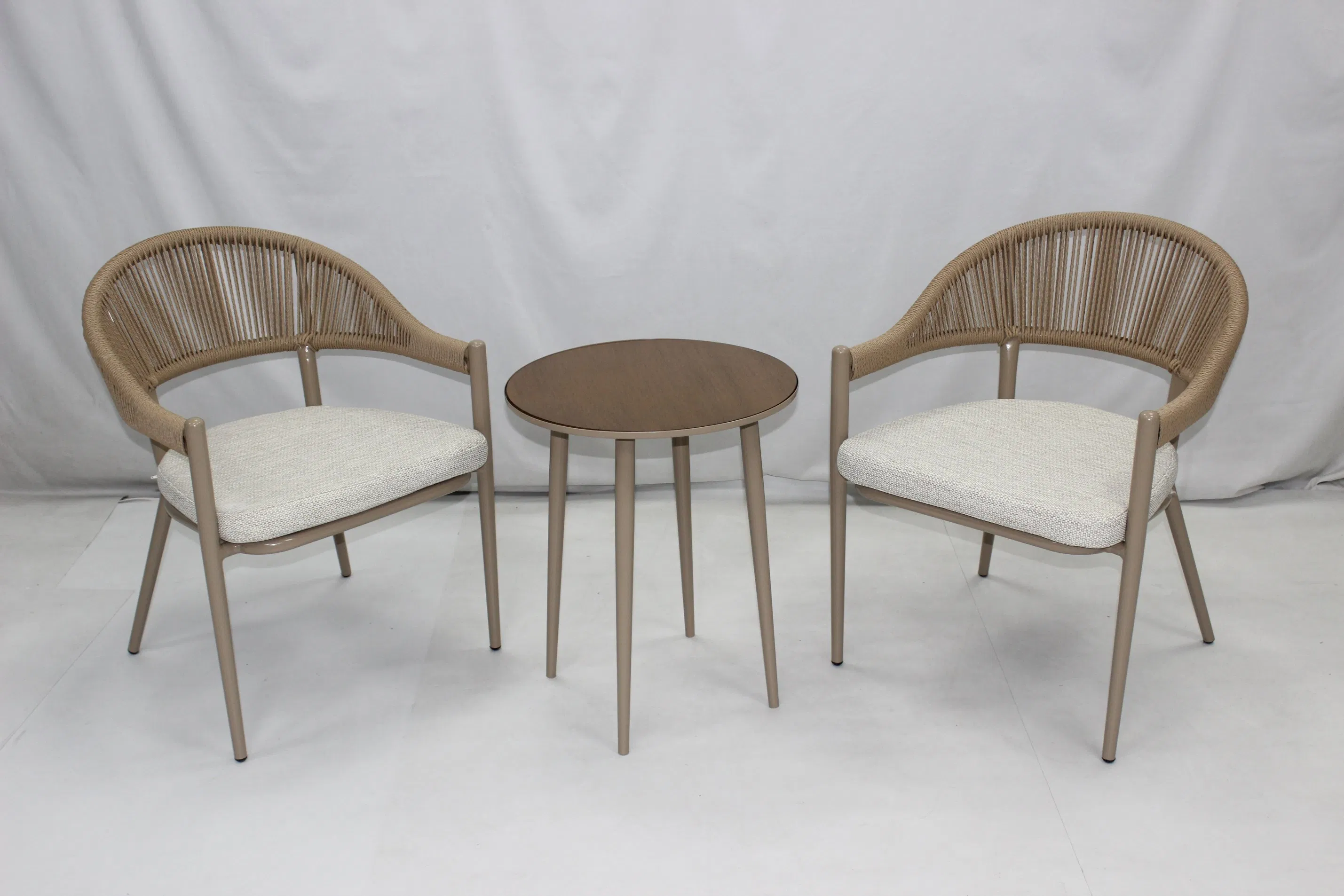 Wholesale Balcony Outdoor Aluminum Furniture Bistro Table and Chairs Set