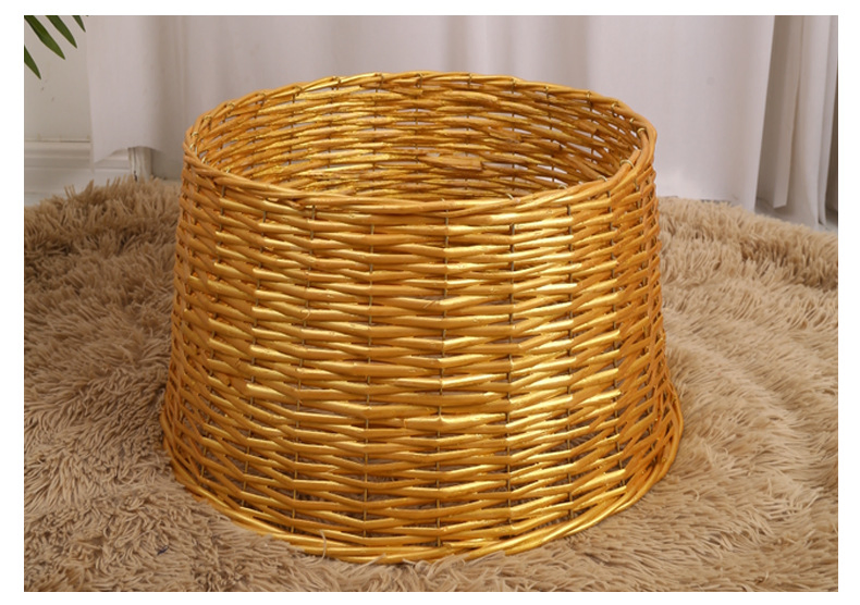 New Arrival Detachable PP Wicker Christmas Tree Collar Decorative Base Stand