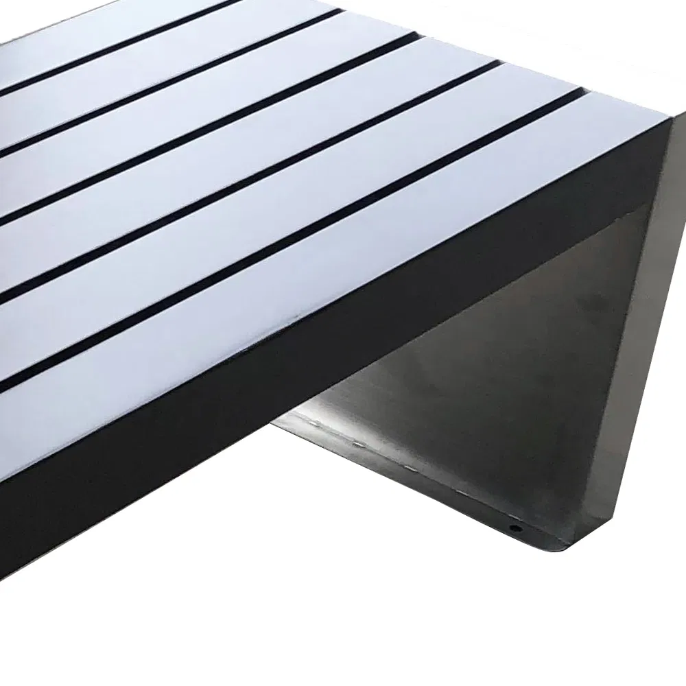 Factory Without Backrest Patio Garden Modern Park Benches Steel Patio Rest Chair Begonia Wood Seating Benches for Outdoor Use