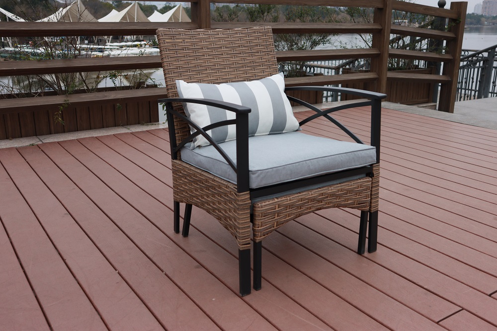 Outdoor Patio Kd 5PCS Rattan Bistro Sofa Set