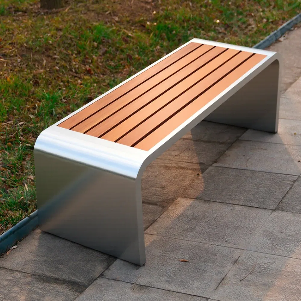 Waterproof Park Patio Wholesale Wooden Garden Leisure Outdoor Park Bench Without Backrest