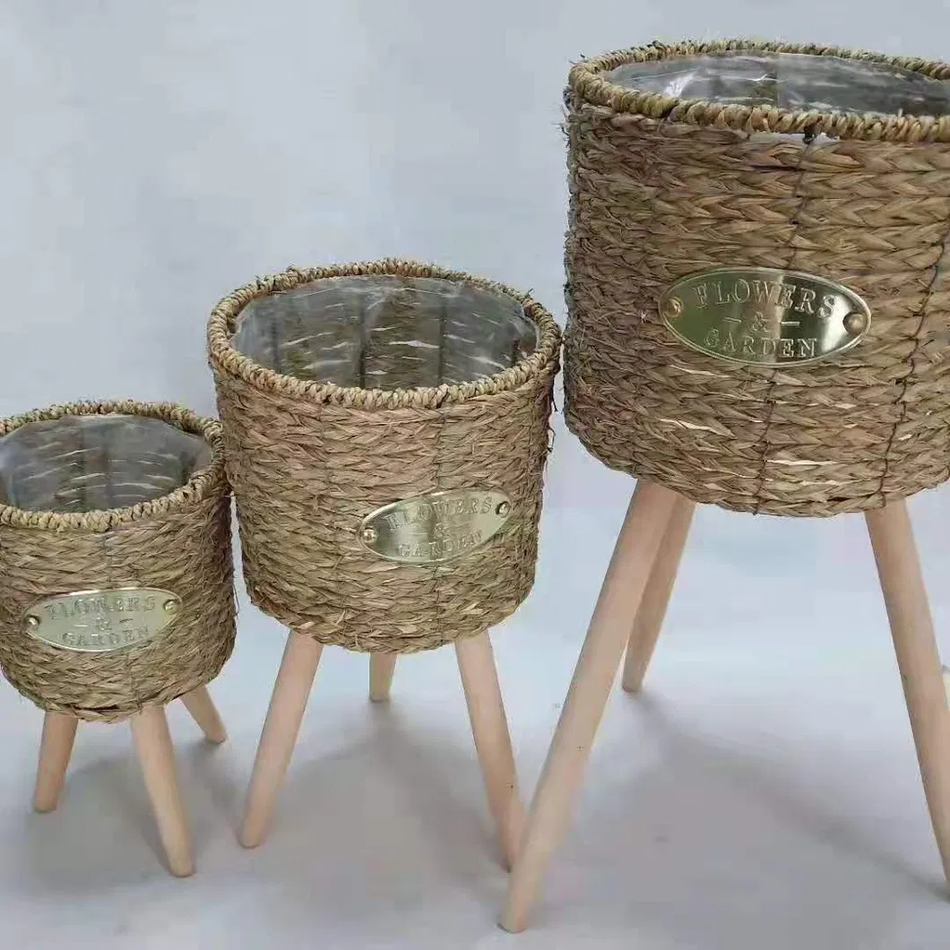 Kit Wicker Flower/Plant Pot