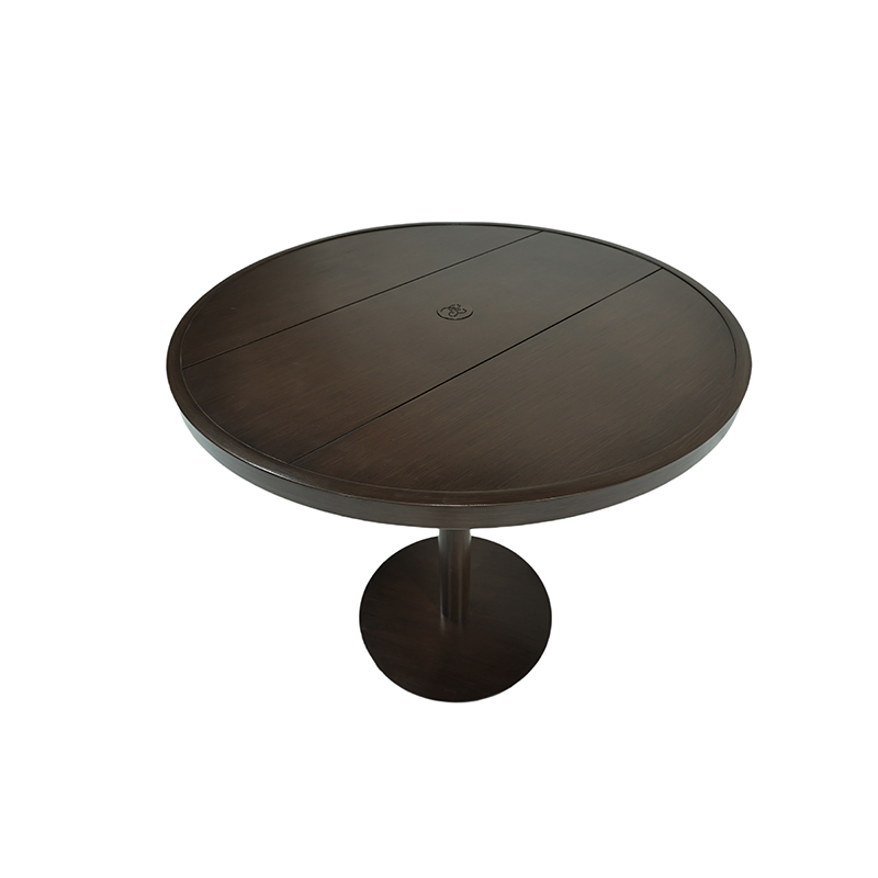 Outdoor Furniture with 2 Cafe Stools Backyard/Patio Garden Metal Aluminum Round Bar Table Set for Height Dining/Cafe/Coffee