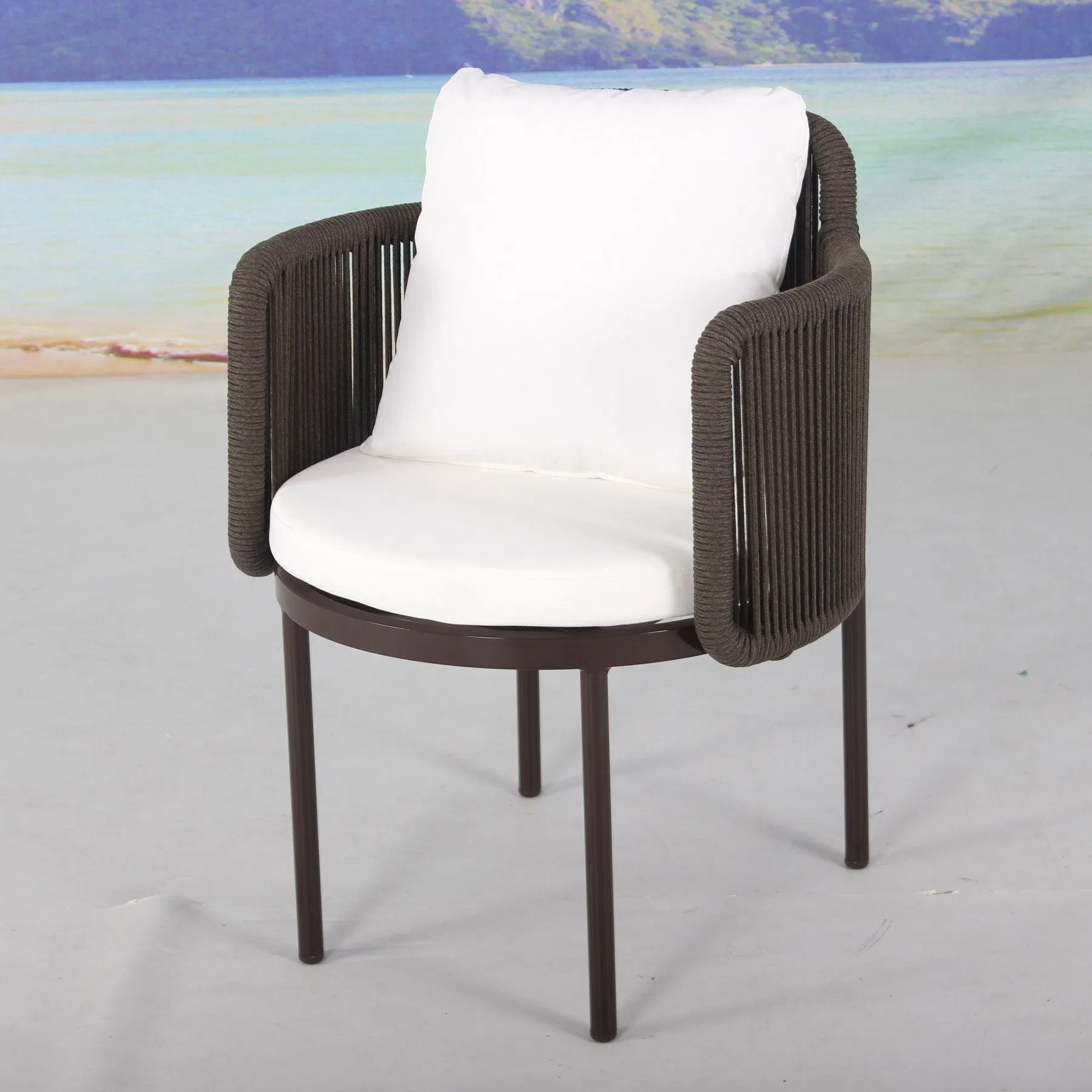 Luxury Garden Furniture 8 Seat Rope Chairs Patio Outdoor Dining Table Set