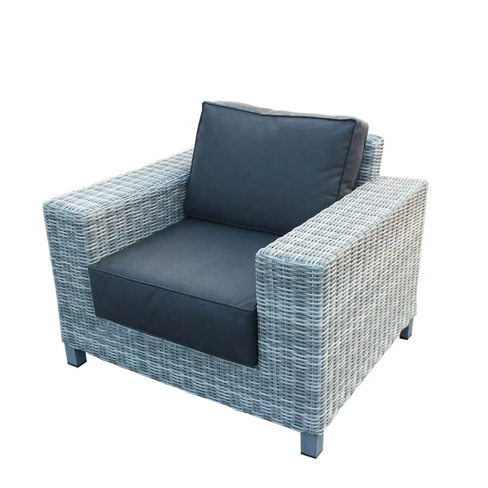 Modern Style 3 PCS Outdoor Rattan Sofa Set Garden Cane Wicker Furniture for Patio Backyard Set of 3