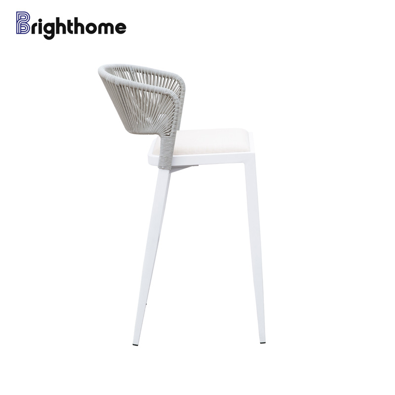 Custom Aluminum Patio Courtyard Garden Outdoor Bar Chair Stools