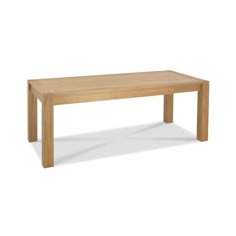 High Quality Light Oak Medium Extending Dining Table for Wholesale