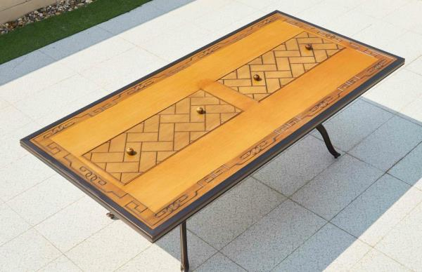 Outdoor Patio Garden Furniture Cast Aluminum Barbecue Grill Table