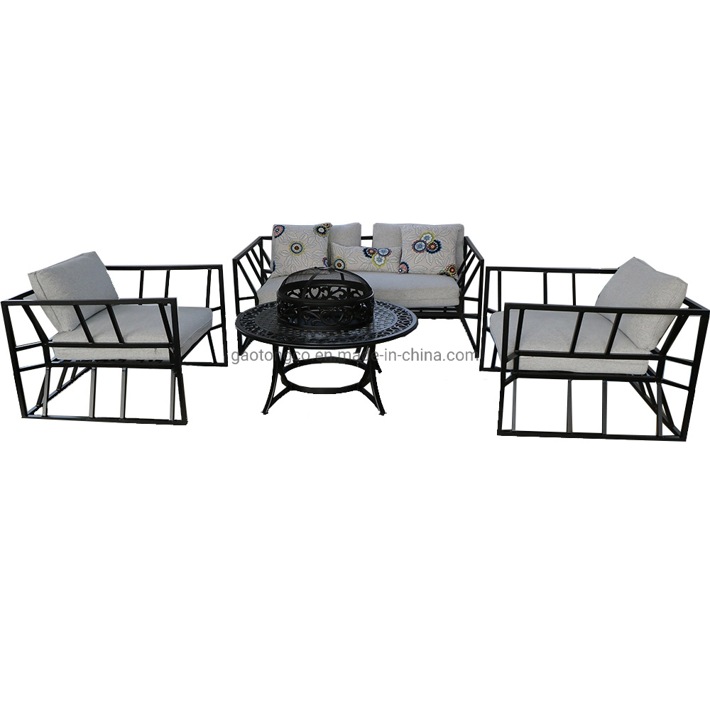 Outdoor Rustproof Dining Table Garden Chair Cast Iron Patio Bistro Table Set