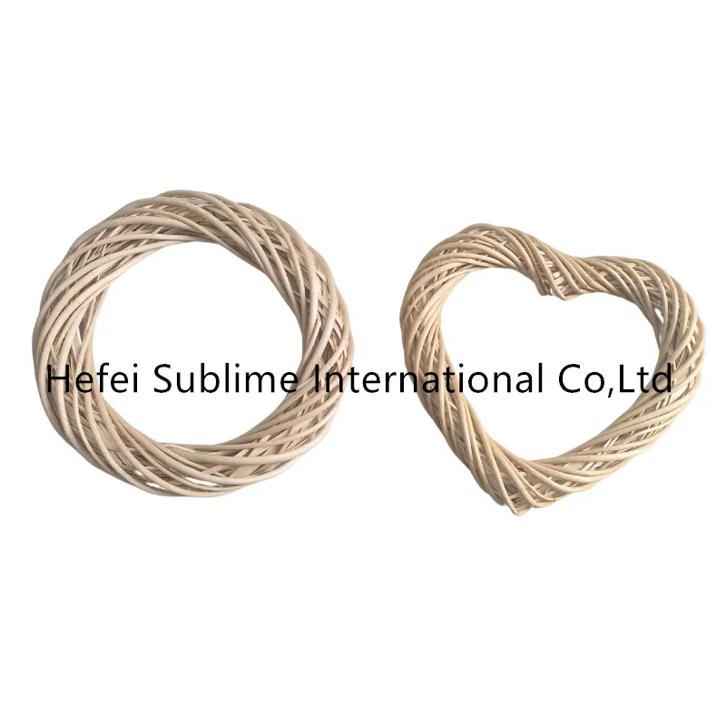 Natural Wicker Heart Shaped Wall Hanging