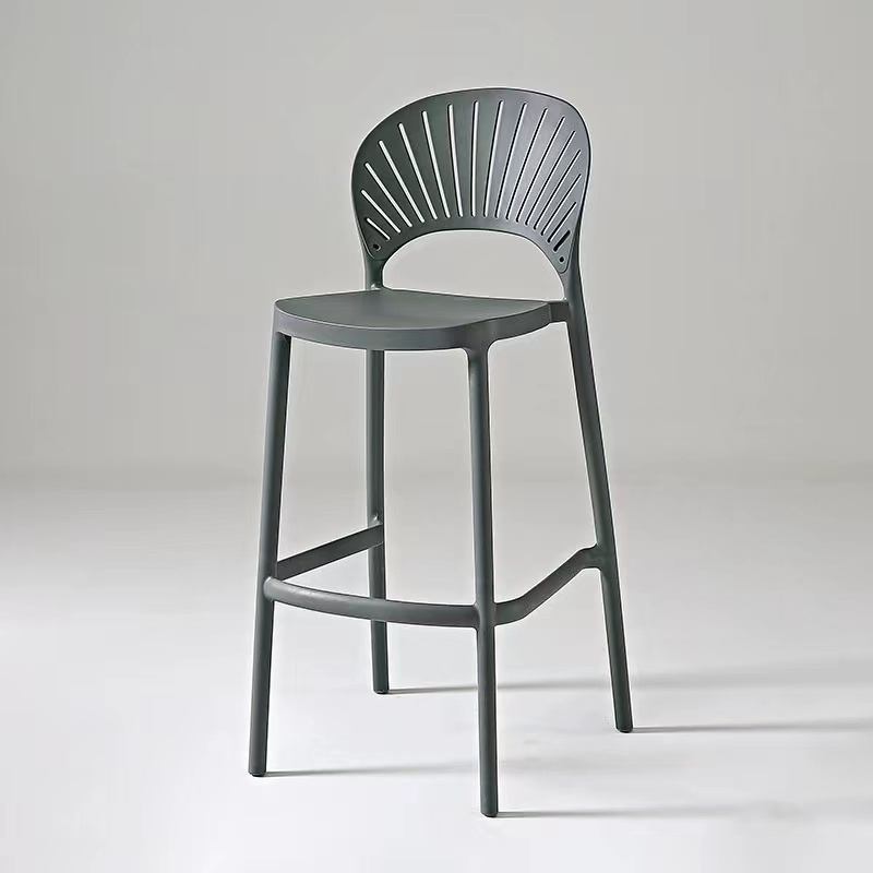 Modern Furniture Restaurant Coffee Shop Plastic Stacking Chairs Outdoor Stackable Bar Stool
