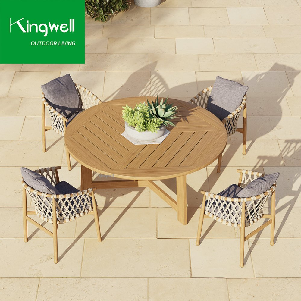 Kingwell Customized Luxury Patio Dining Set Outdoor Chairs and Table Sets