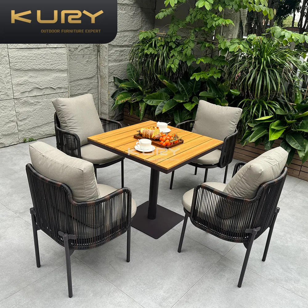 Rattan Aluminium Dining Set