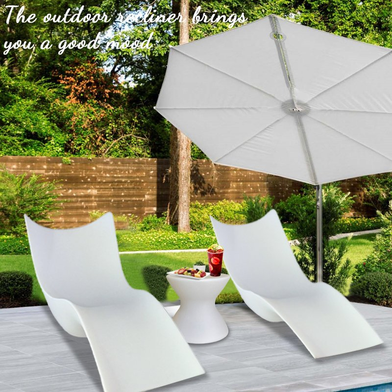 Outdoor Furniture Chaise Waterproof Swimming Pool Bed Sun Loungers