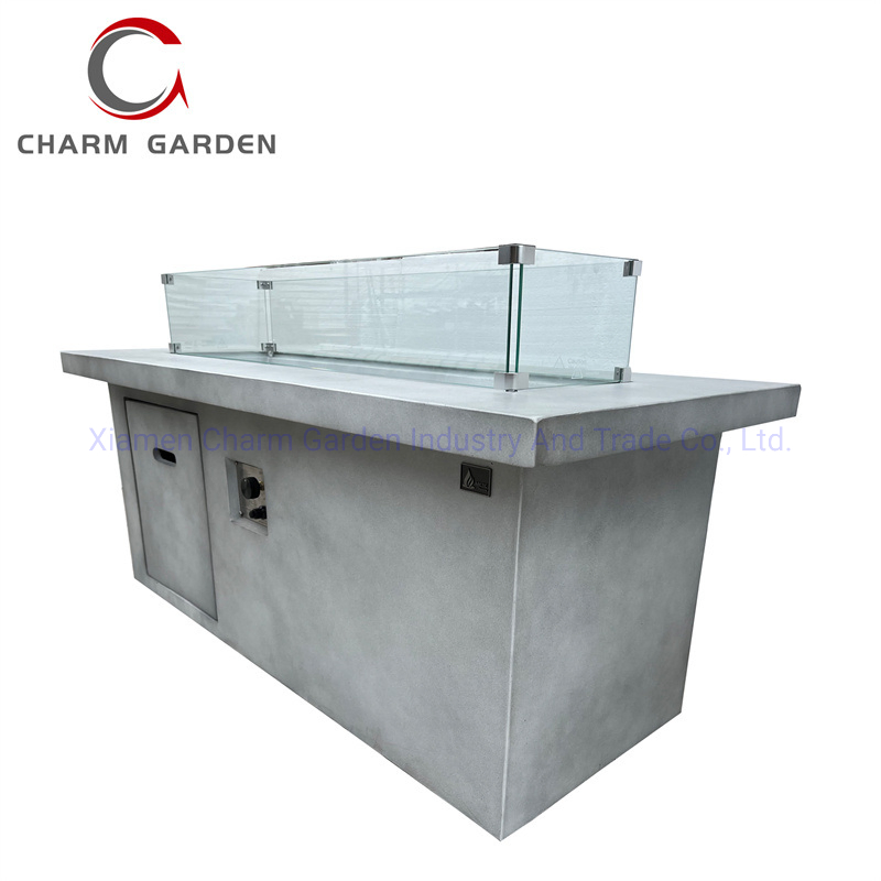 Hot Slaes Backyard Furniture Fire Pit with Interior Hidden Propane Tank Dining Table