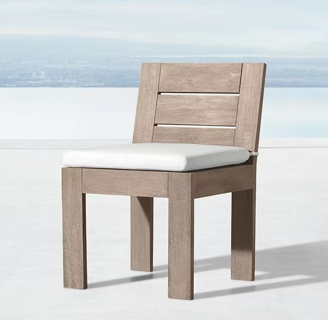 Luxury Durable Teak Premium Dining Set 8 Pieces Outdoor Patio Furniture with Extending Table Modern Style Garden Furniture Set