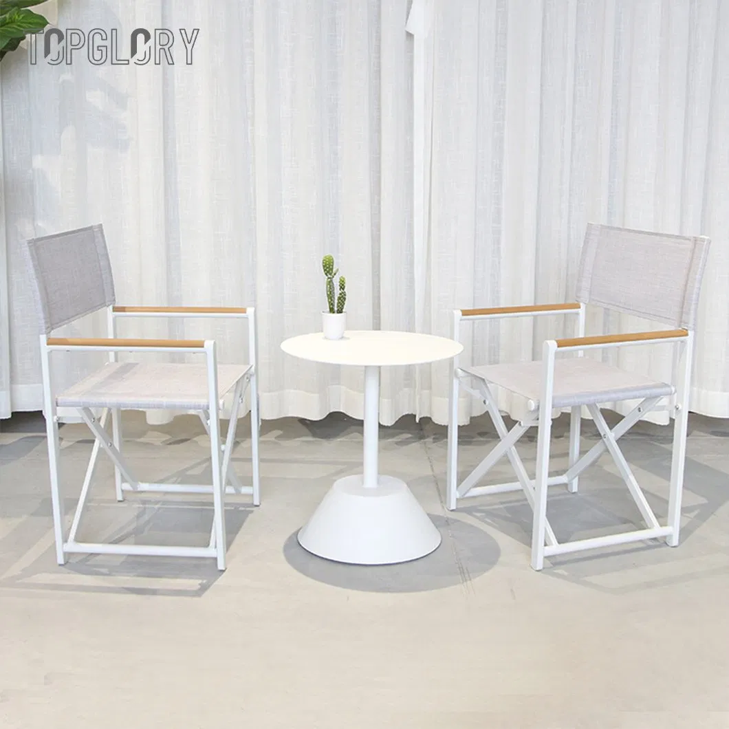 Wholesale Outdoor Furniture High Quality Hotel Home Bistro Cafe Garden Patio Balcony Chair and Table Dining Set