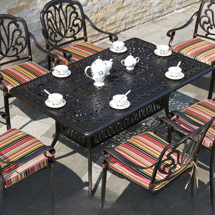 ODM Outdoor Cast Aluminium Outdoor Leisure Bar Chairs Stools