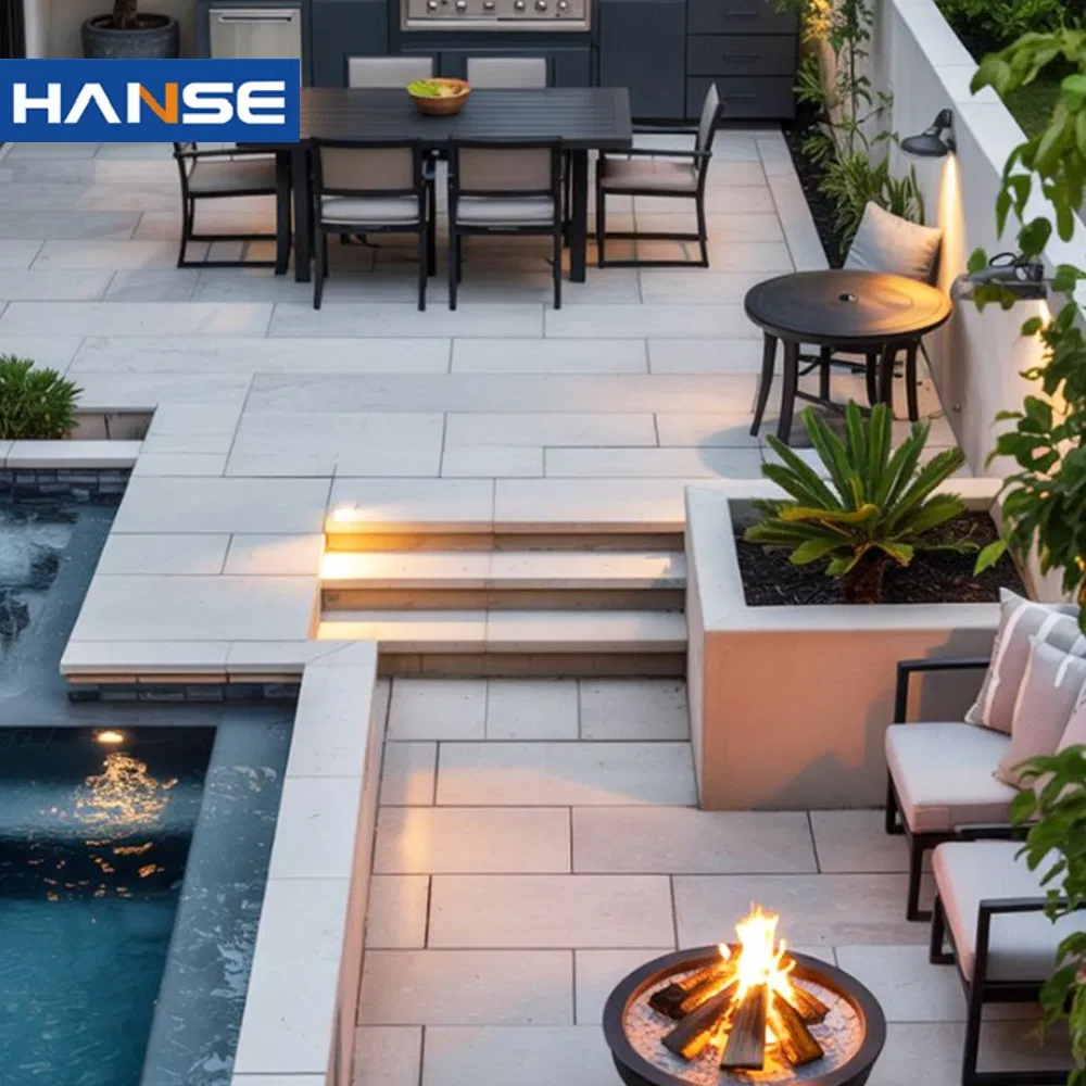 Modern Outdoor Table Set Villa Resort Garden Furniture Aluminum Table and Chairs Hotel Patio Dining Set