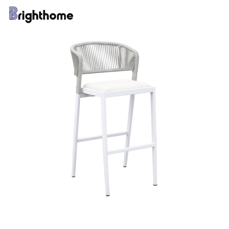 Custom Aluminum Patio Courtyard Garden Outdoor Bar Chair Stools
