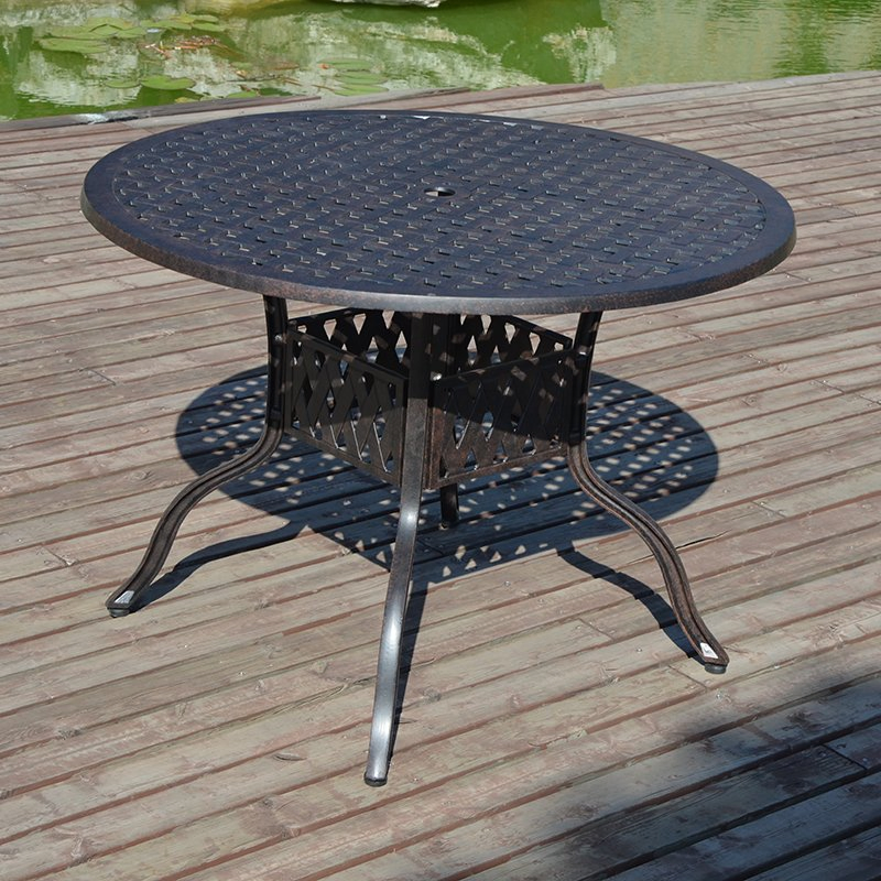 Cast Aluminum Patio Furniture Outdoor Garden Furniture Richmond Round Dining Table