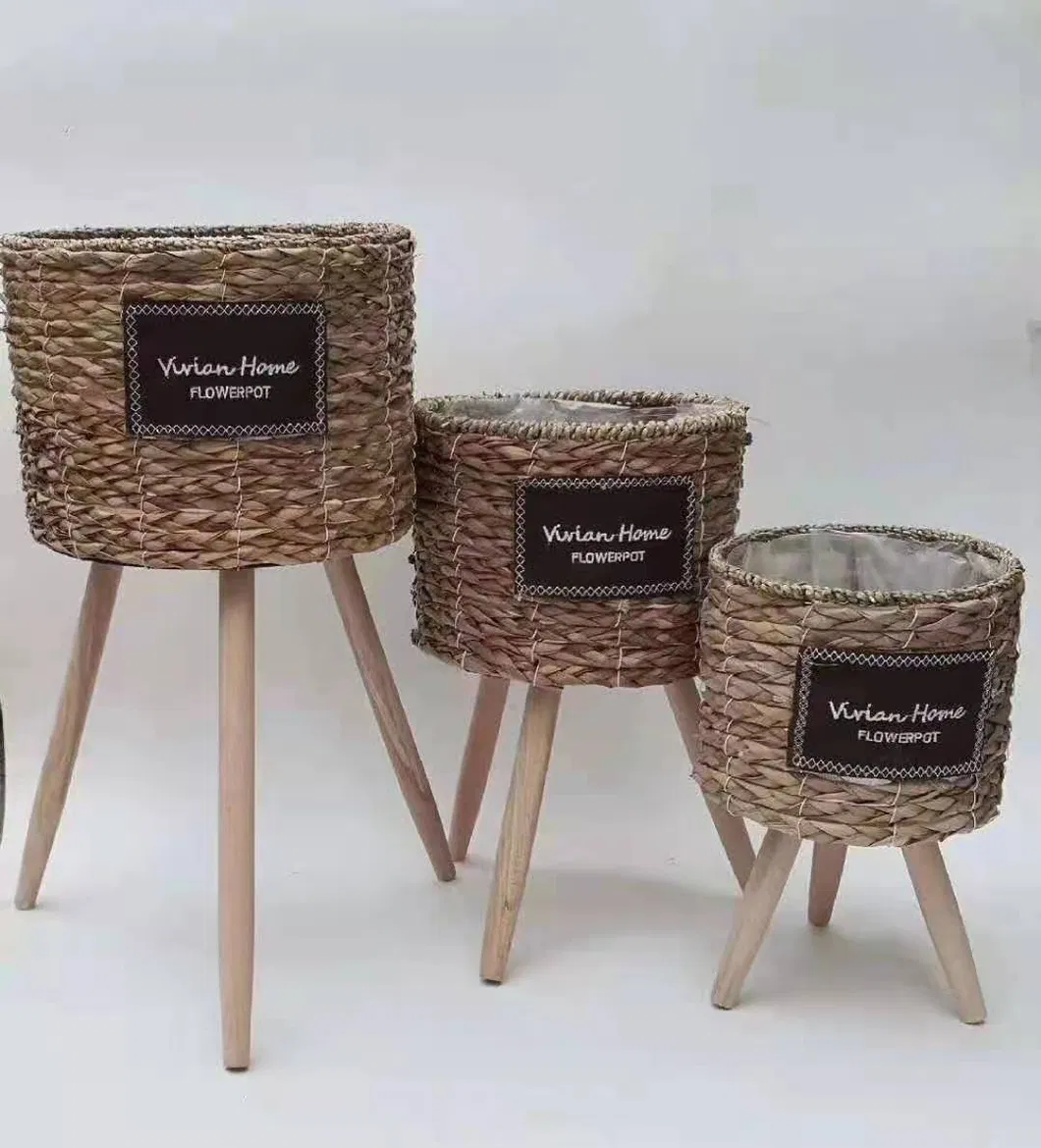 Wicker Plant Pot Garden